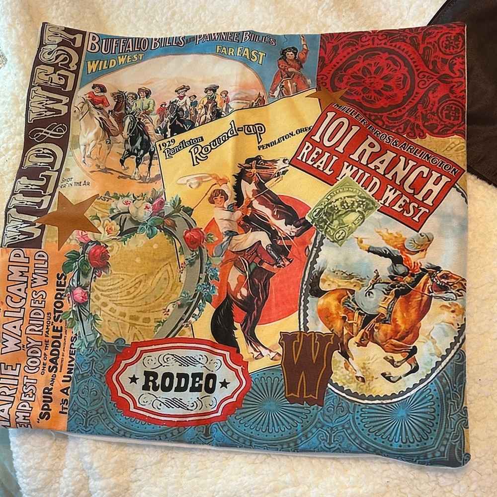 Wild West Graphic pillow cover